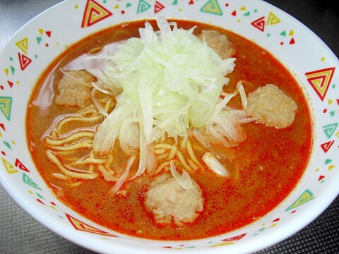 インスタントプラス♪我が家の“肉団子坦々麺”